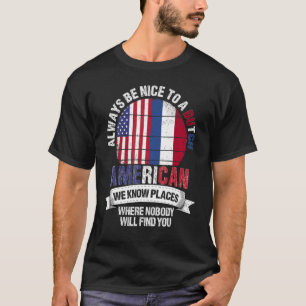 Camiseta Holandês Americano Nós Conhecemos Lugares Onde Hol