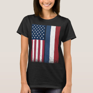 Camiseta Holandeses - Bandeiras Neerlandesas Americanas Org