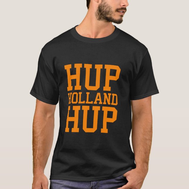 Camiseta Holandeses Homens Holandeses Futebol Hup Holland O (Frente)