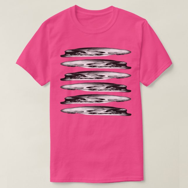 Camiseta Holbein Crânios Anamórficos (Frente do Design)