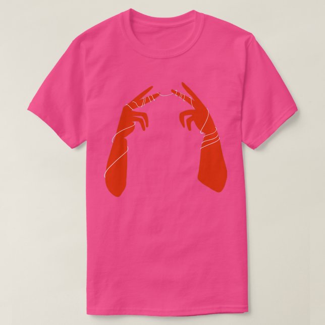 Camiseta Hold Onto Each Other Terracotta and Gossamer Hands (Frente do Design)