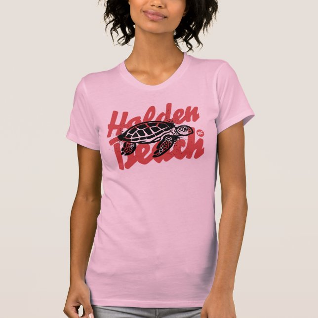 Camiseta Holden Beach, North Carolina Sea Turtle Watcher (Frente)