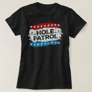 Camiseta Hole Patrol USA Vintage Cornhole Graphic