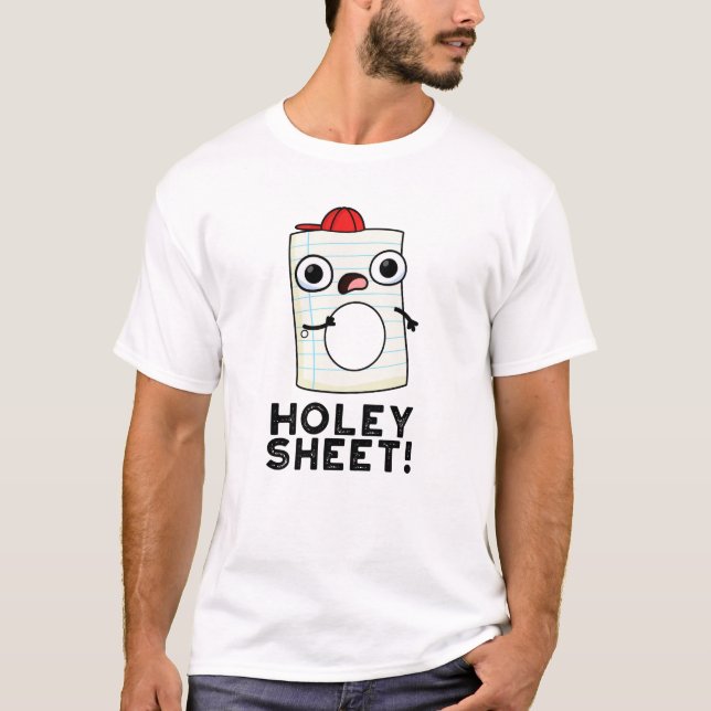 Camiseta Holey Sheet Funny Paper Pun (Frente)