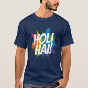 Camiseta Holi Festival de Celebração Indiana de Cores