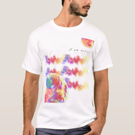 Camiseta Holi Splatter T-Shirt Colorida para Homens