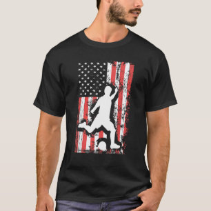 Camiseta HOLIDAY 365 Soccer US Grunge Flag American 4th of