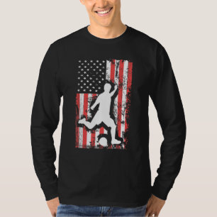 Camiseta HOLIDAY 365 Soccer US Grunge Flag American 4th of