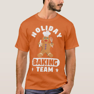 Camiseta Holiday Baking Team Funny Gingerpão Man Christma