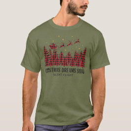 Camiseta Holiday Christmas Dreams Soar Silent Flight