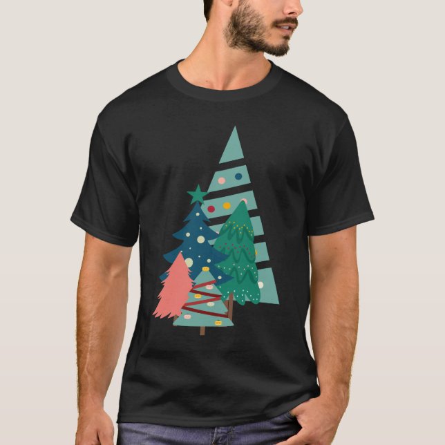 Camiseta Holiday Evergreens Design (Frente)