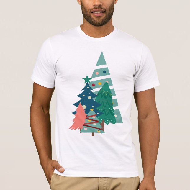 Camiseta Holiday Evergreens Design (Frente)
