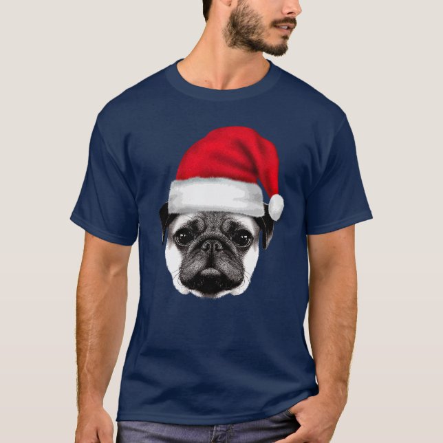 Camiseta Holiday house pug (Frente)