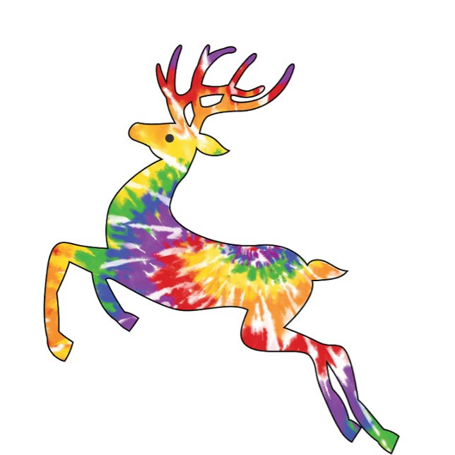 Camiseta Holiday Vibes Tie Dye Raindeer (Criador carregado)