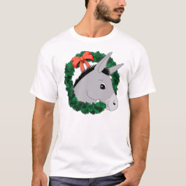 Camiseta Holiday Wreath Donkey