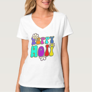 Camiseta HoliES - FELIZ HOLI, abre flores 1