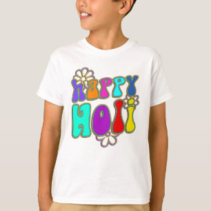 Camiseta HoliES - FELIZ HOLI, abre flores 1
