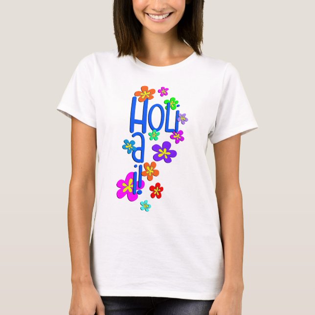 Camiseta HoliES - flores HOLI HAI 2 (Frente)