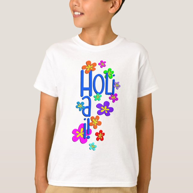 Camiseta HoliES - flores HOLI HAI 2 (Frente)