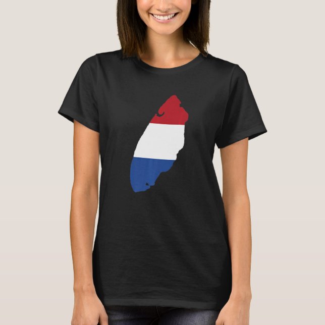 Camiseta Holland flag in Texel outline Texel (Frente)