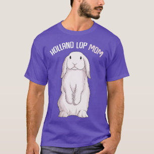 Camiseta Holland Lop Bunny Rabbit Mãe Mulheres