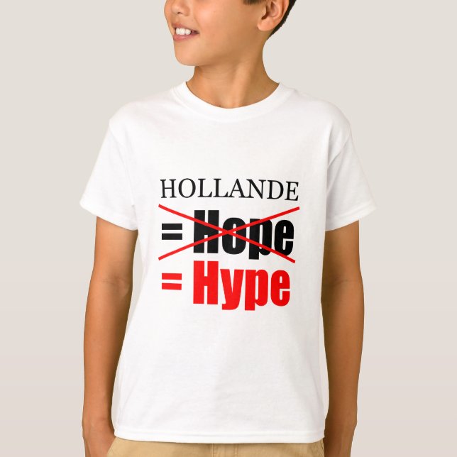 Camiseta Hollande Não Esperança, mas Hype Kids Tee (Frente)