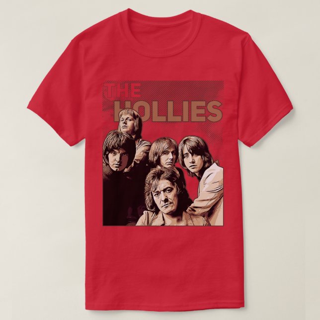 Camiseta Hollies Brown Vintage (Frente do Design)