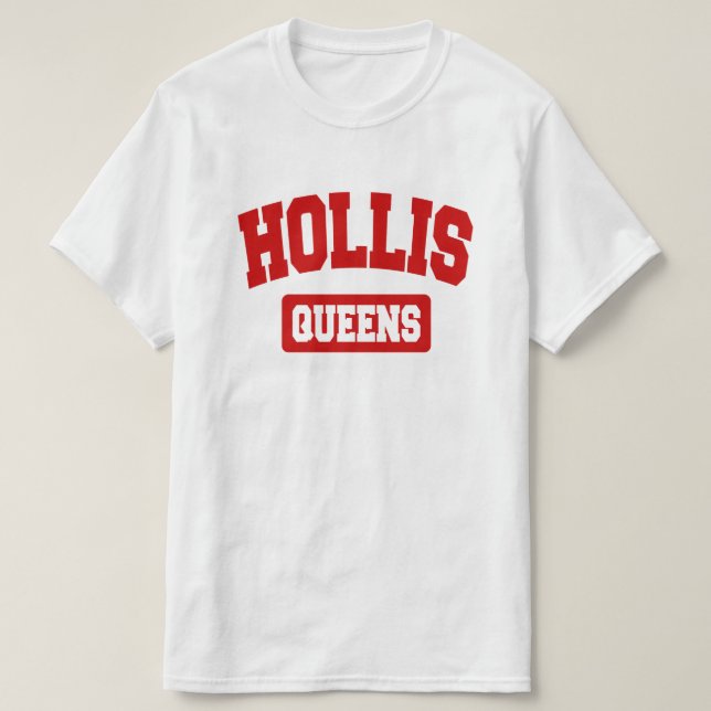 Camiseta Hollis, Queens, NYC (Frente do Design)