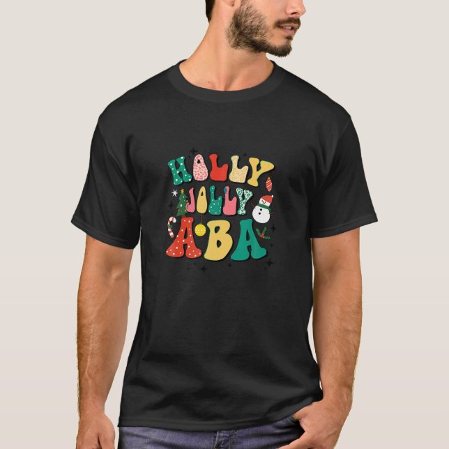 Camiseta Holly A Jolly ABA Applied Behavior Analysis Cristo (Frente)