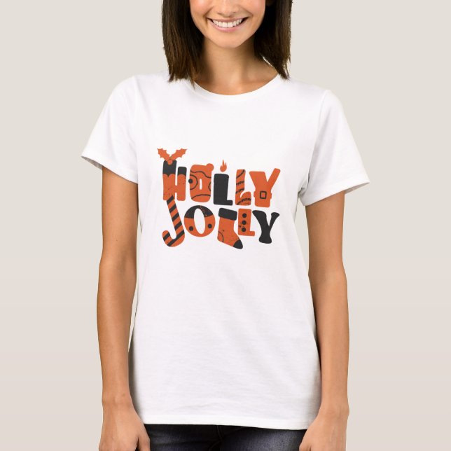 Camiseta Holly Jolly (Frente)