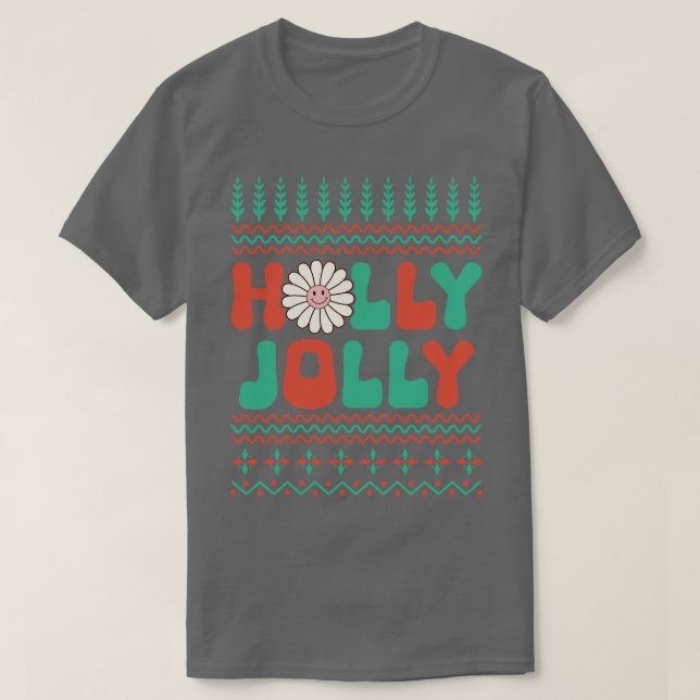 Camiseta Holly Jolly (Frente do Design)