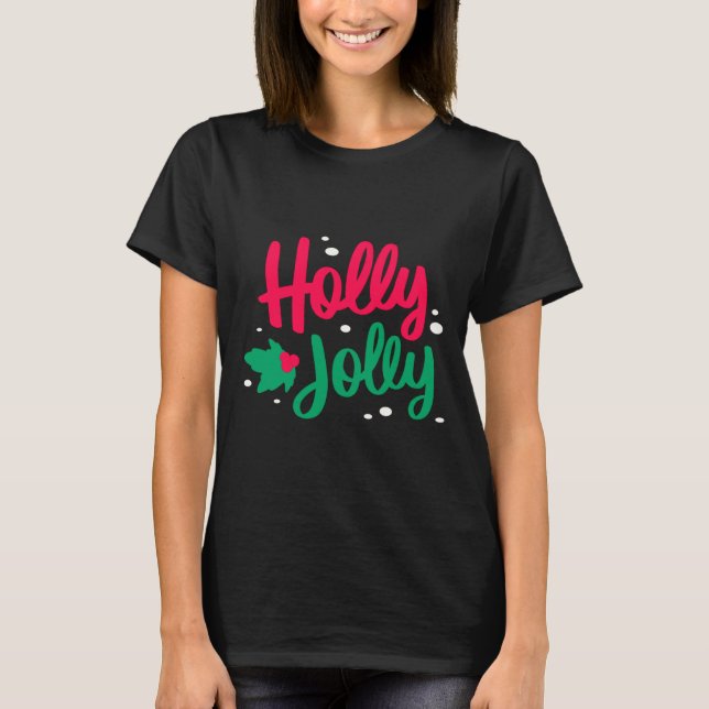 Camiseta Holly Jolly Christmas  (Frente)