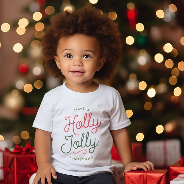 Camiseta Holly Jolly Christmas (Criador carregado)