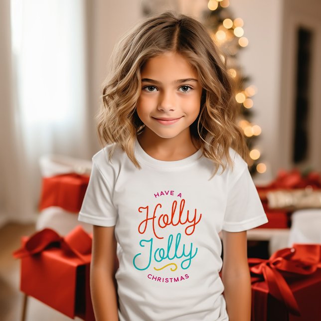 Camiseta Holly Jolly Christmas (Criador carregado)