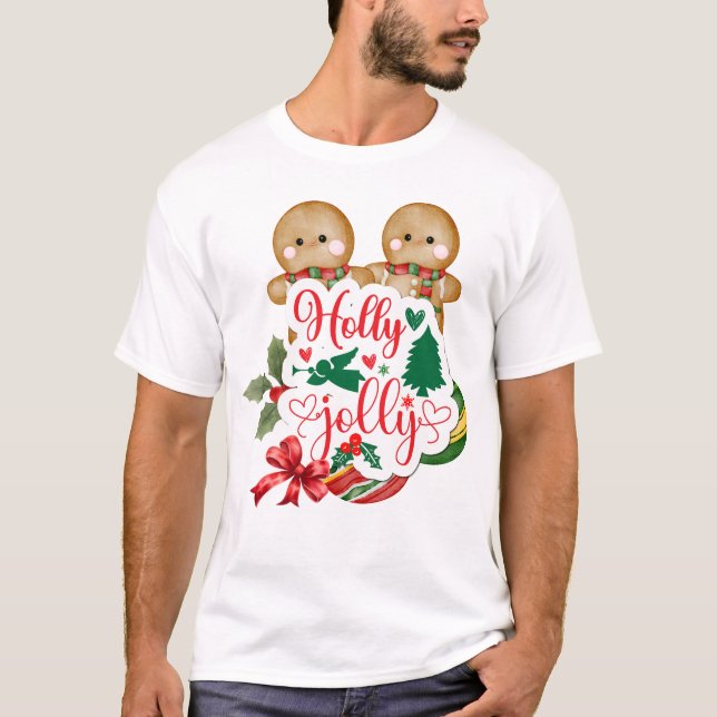 Camiseta Holly Jolly Gingerpão (Frente)