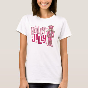 Camiseta Holly Jolly Pink Nutcracker