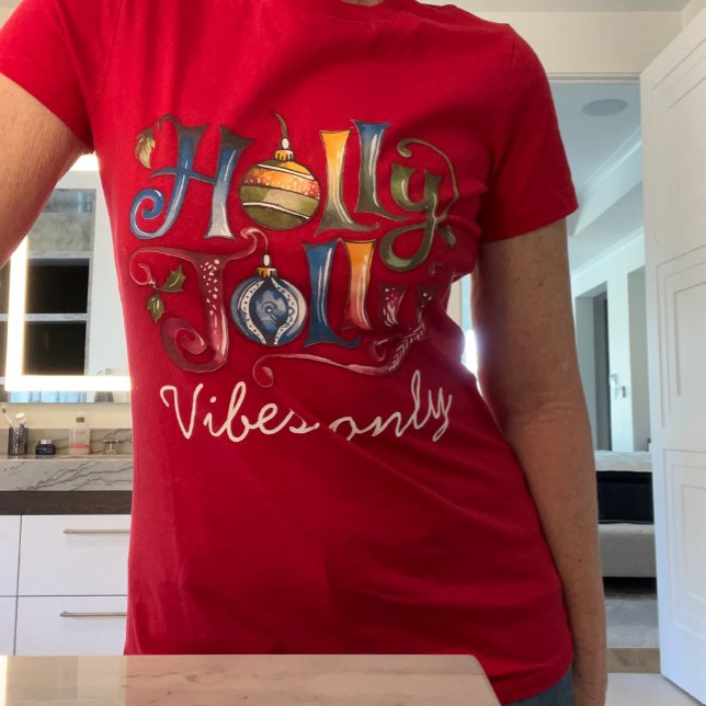 Camiseta Holly Jolly Vibes (Criador carregado)