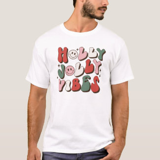 Camiseta Holly Jolly Vibes Natal