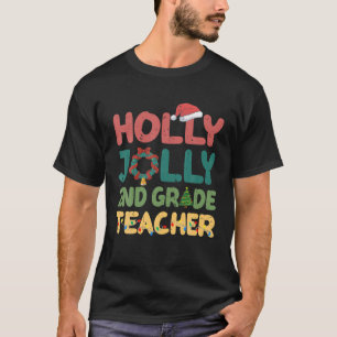 Camiseta Holly n Jolly segundo Professora Papai noel Natal 