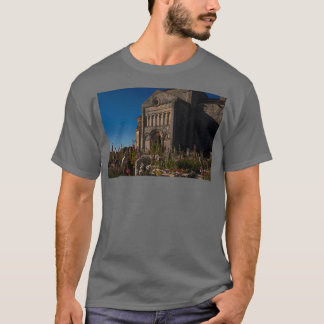 Camiseta Hollyhocks e headstones Talmontsur Gironde França