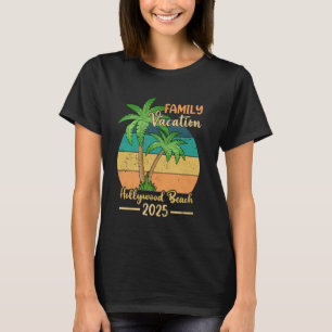 Camiseta Hollywood Beach Flórida Férias em Família 2025 Ver
