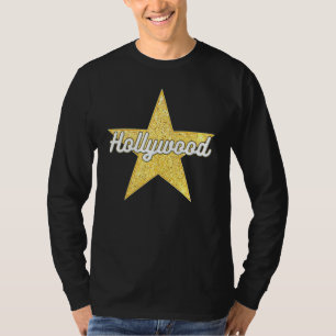 Camiseta Hollywood Bold Script Walk Of Fame Star