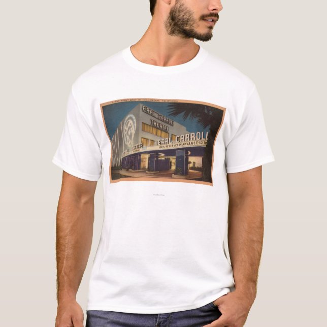 Camiseta Hollywood, CA - "um ponto de noite alegre " (Frente)