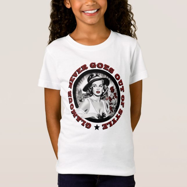 Camiseta Hollywood Glamor vintage retro design (Frente)