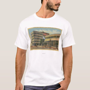 Camiseta Hollywood, quadrado de CAColumbia, transmissão de