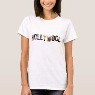 Camiseta Hollywood, Tee de Declaração, Camisa Tu