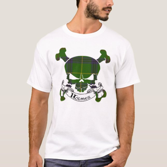 Camiseta Holmes Tartan Skull (Frente)