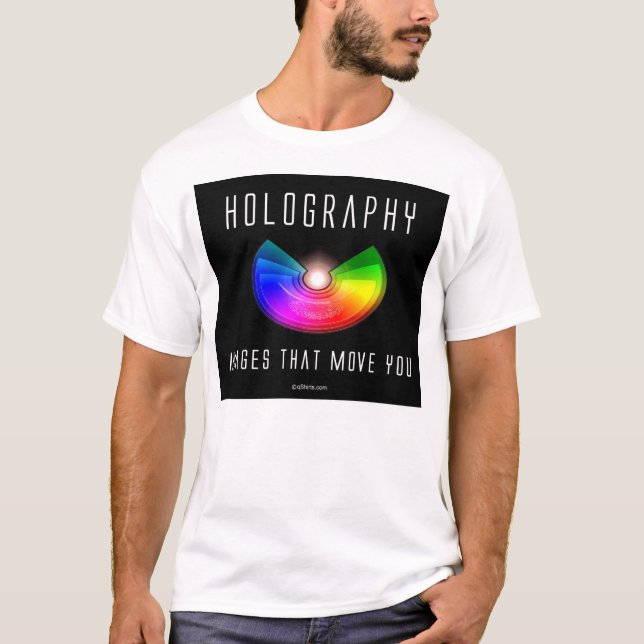 Camiseta Holografia. Imagens que o movem. (2b) (Frente)