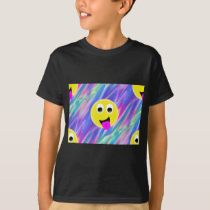 Camiseta holograma de emoji