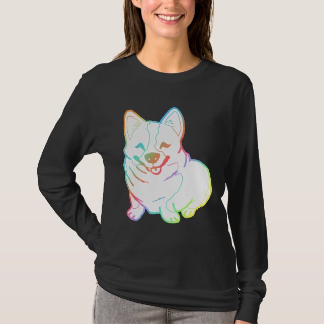 Camiseta Holographic Fat Corgi Magnet (Frente)